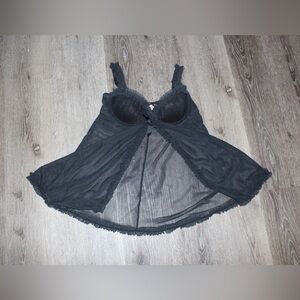 Vintage VS Black Lace Babydoll